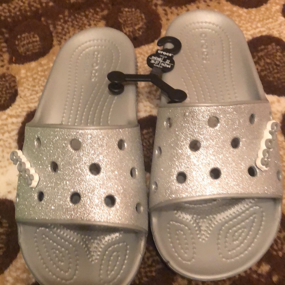 🆕Crocs Glitter Slide